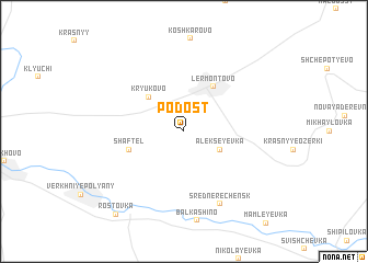 map of Podost