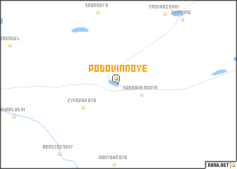 map of Podovinnoye