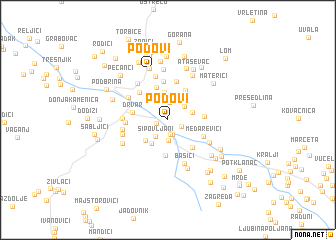 map of Podovi