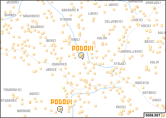 map of Podovi