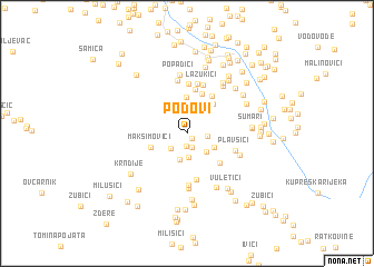 map of Podovi