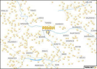 map of Podovi