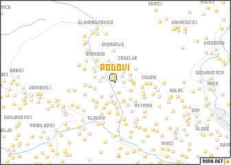 map of Podovi