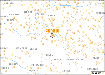 map of Podovi