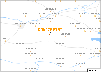 map of Podozërtsy