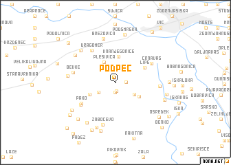 map of Podpeč