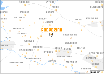map of Podporino