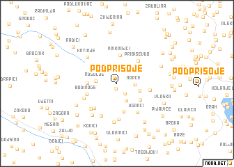 map of Podprisoje