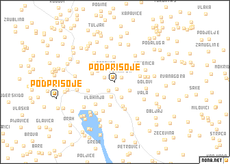 map of Podprisoje