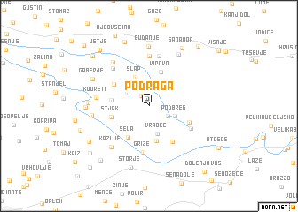 map of Podraga