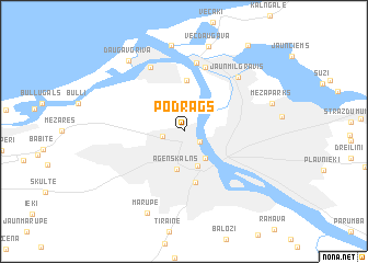 map of Podrags