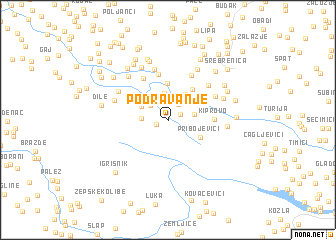 map of Podravanje