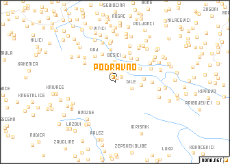 map of Podravno