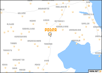 map of Põdra