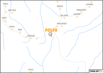 map of Podra