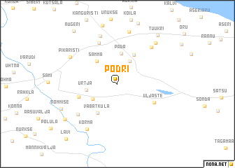 map of Põdri