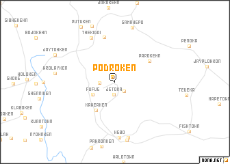 map of Podroken