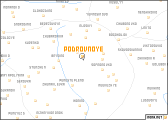 map of Podrovnoye