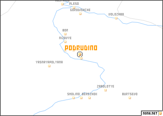 map of Podrudino