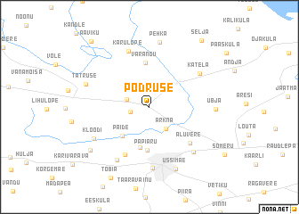 map of Põdruse