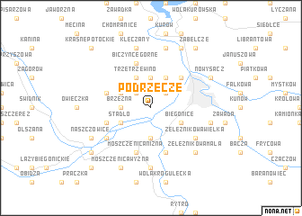 map of Podrzecze