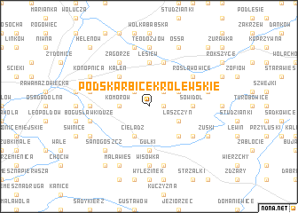 map of Podskarbice Królewskie