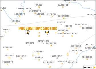 map of Podsosino