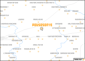 map of Podsosonʼye