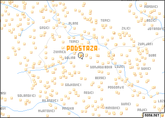 map of Podstaza