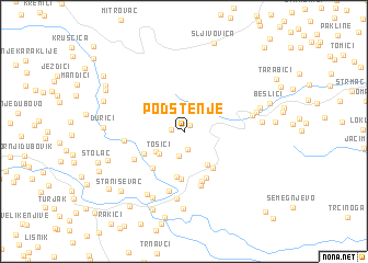 map of Podstenje