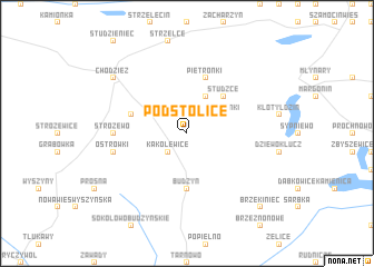 map of Podstolice