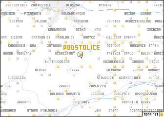 map of Podstolice