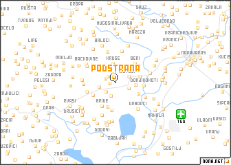 map of Podstrana