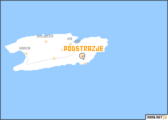 map of Podstražje