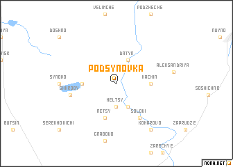 map of Podsynovka