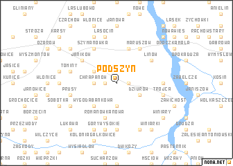 map of Podszyn