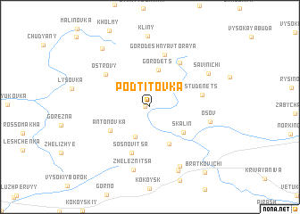 map of Podtitovka