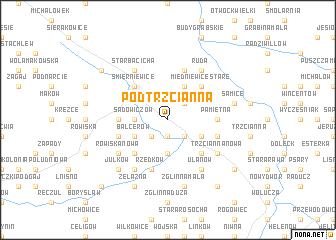 map of Podtrzcianna