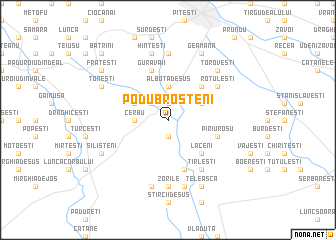 map of Podu Broşteni