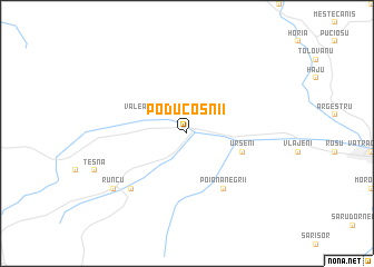 map of Podu Coşnii