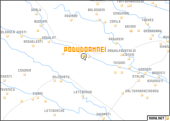 map of Podu Doamnei