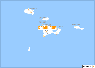 map of Pŏdŭlgae