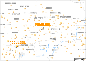 map of Pŏdŭl-gol