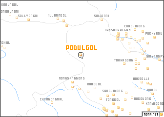 map of Pŏdŭl-gol