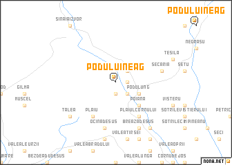 map of Podu lui Neag