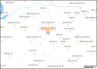 map of Podumci