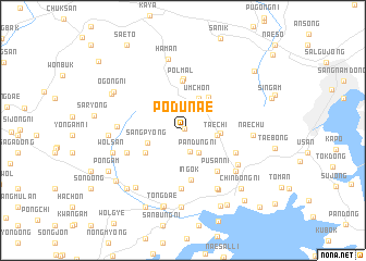 map of Pŏdŭnae