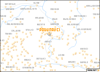 map of Podunavci