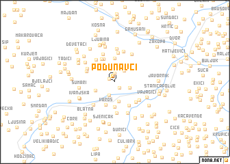 map of Podunavci