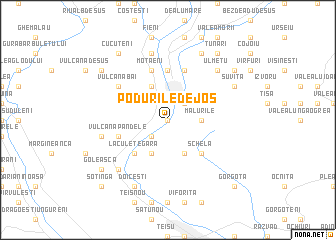 map of Podurile de Jos